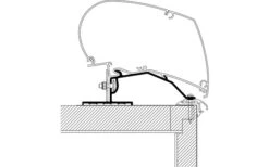 Thule Caravan Omnistor 6200 / 6300 / 9200 Markisenadapter Dachmontage 3,0 M -Zeltrabatt 357764 2544071