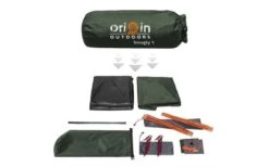Origin Outdoors Snugly Kuppelzelt 1 Person -Zeltrabatt 528651 3493432