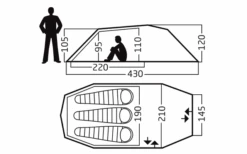 Nordisk Oppland 3 PU Trekkingzelt Für 3 Personen Dark Olive -Zeltrabatt 589723 4290999
