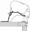 Thule Markisen-Adapter Dach Caravan 2014 -Zeltrabatt 602119 4434679
