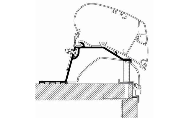 Thule Markisen-Adapter Dach Caravan 2014 2 Thule Markisen-Adapter Dach Caravan 2014