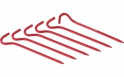 MSR Hook Stakes Kit Zeltheringe Rot 1 Teilig -Zeltrabatt 610847 4323163