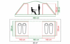 Coleman Spruce Falls 4 Tunnelzelt 11 Coleman Spruce Falls 4 Tunnelzelt -Zeltrabatt 629239 4441127