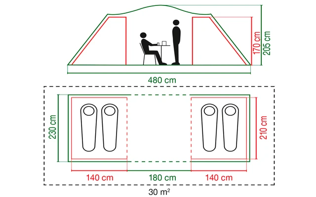 Coleman Spruce Falls 4 Tunnelzelt 7 Coleman Spruce Falls 4 Tunnelzelt – Bild 5