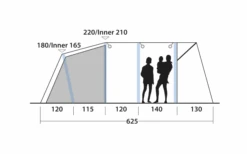 Outwell Avondale 5PA Tunnelzelt -Zeltrabatt 737549 4971986