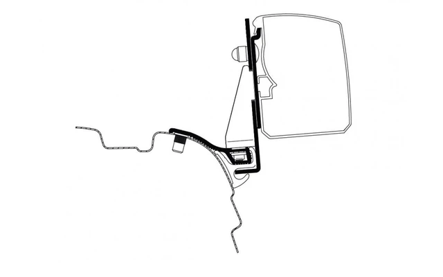 Thule Adapter T 3200 VW T5/T6 Minivan Multi Rail Kurzer Radstand 3 Thule Adapter T 3200 VW T5/T6 Minivan Multi Rail Kurzer Radstand
