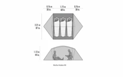 MSR Mutha Hubba NX V2 3 Personen Weiß -Zeltrabatt 819866 5300270